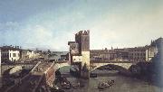 Bernardo Bellotoo View of the Ponte delle Navi,Verona (nn03) oil painting artist